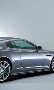 Превью обои aston martin, dbs, 2006, серый, вид сбоку, стиль, астон мартин, авто