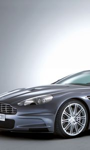 Превью обои aston martin, dbs, 2006, серый, вид сбоку, астон мартин, авто