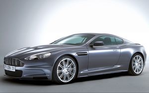 Превью обои aston martin, dbs, 2006, серый, вид сбоку, астон мартин, авто