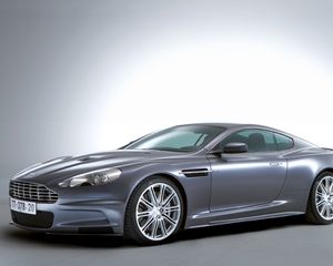 Превью обои aston martin, dbs, 2006, серый, вид сбоку, астон мартин, авто