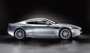 Превью обои aston martin, dbs, 2008, серый металлик, вид сбоку, астон мартин, авто