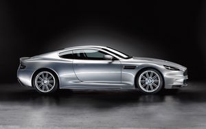 Превью обои aston martin, dbs, 2008, серый металлик, вид сбоку, астон мартин, авто