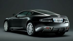 Превью обои aston martin, dbs, 2008, черный, вид сзади, стиль, астон мартин