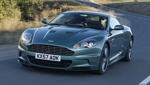 Превью обои aston martin, dbs, 2008, зеленый, вид спереди, авто, астон мартин, скорость