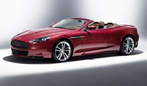 Превью обои aston martin, dbs, 2009, темно-алый, вид сбоку, стиль, астон мартин, авто