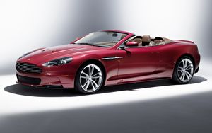 Превью обои aston martin, dbs, 2009, темно-алый, вид сбоку, стиль, астон мартин, авто