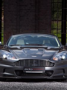 Превью обои aston martin, dbs, 2010, серый, вид спереди, спорт, астон мартин