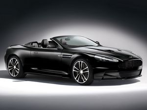 Превью обои aston martin, dbs, 2011, черный, вид сбоку, астон мартин, авто