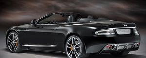 Превью обои aston martin, dbs, 2011, черный, вид сбоку, стиль, астон мартин, авто