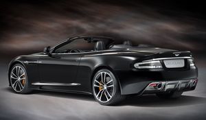 Превью обои aston martin, dbs, 2011, черный, вид сбоку, стиль, астон мартин, авто