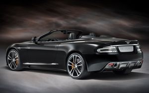 Превью обои aston martin, dbs, 2011, черный, вид сбоку, стиль, астон мартин, авто