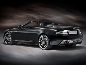 Превью обои aston martin, dbs, 2011, черный, вид сбоку, стиль, астон мартин, авто