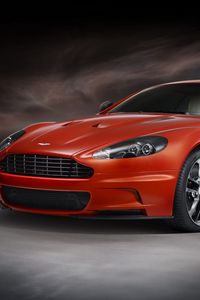 Превью обои aston martin dbs, 2011, красный, вид сбоку, спорт, астон мартин, авто