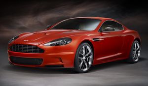 Превью обои aston martin dbs, 2011, красный, вид сбоку, спорт, астон мартин, авто