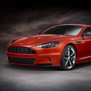 Превью обои aston martin dbs, 2011, красный, вид сбоку, спорт, астон мартин, авто