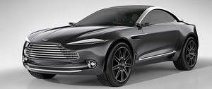 Превью обои aston martin, dbx, концепт, черный, вид сбоку