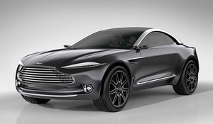 Превью обои aston martin, dbx, концепт, черный, вид сбоку