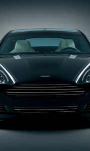 Превью обои aston martin, rapide, 2006, черный, вид спереди, концепт кар, авто, астон мартин