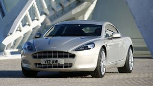 Превью обои aston martin, rapide, 2009, серебряный, вид спереди, авто, астон мартин