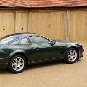 Превью обои aston martin, v8, vantage, 1993, зеленый, вид сбоку, авто, астон мартин