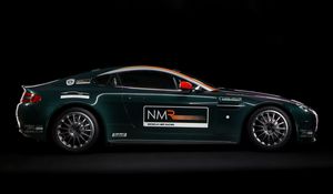 Превью обои aston martin, v8, vantage, 2009, зеленый, вид сбоку, спорт, астон мартин, стиль