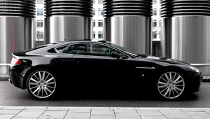 Превью обои aston martin, v8, vantage, 2007, черный, вид сбоку, стиль