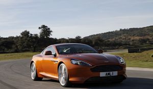 Превью обои aston martin, virage, вид сбоку