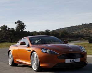 Превью обои aston martin, virage, вид сбоку