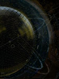 Превью обои атом, сфера, линии, точки, абстракция
