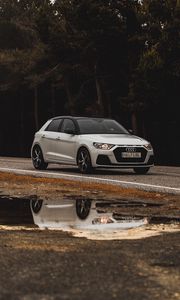 Превью обои audi a1 sport, audi, автомобиль, вид сбоку