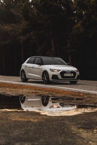 Превью обои audi a1 sport, audi, автомобиль, вид сбоку