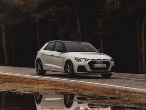 Превью обои audi a1 sport, audi, автомобиль, вид сбоку