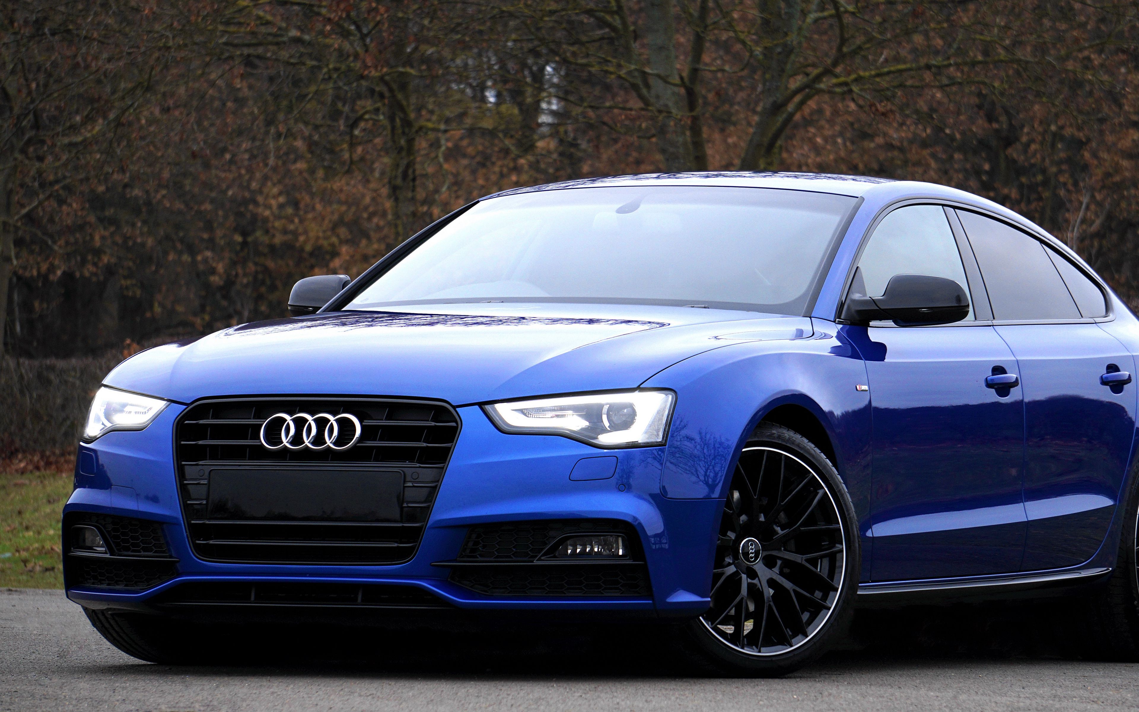 Синяя audi