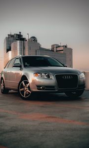 Превью обои audi allroad, audi, машина, внедорожник, фары