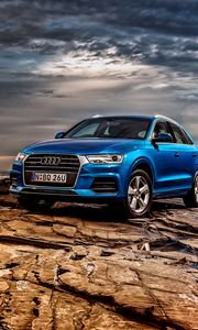 Превью обои audi q5, внедорожник, синий