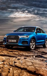 Превью обои audi q5, внедорожник, синий