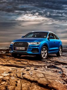 Превью обои audi q5, внедорожник, синий