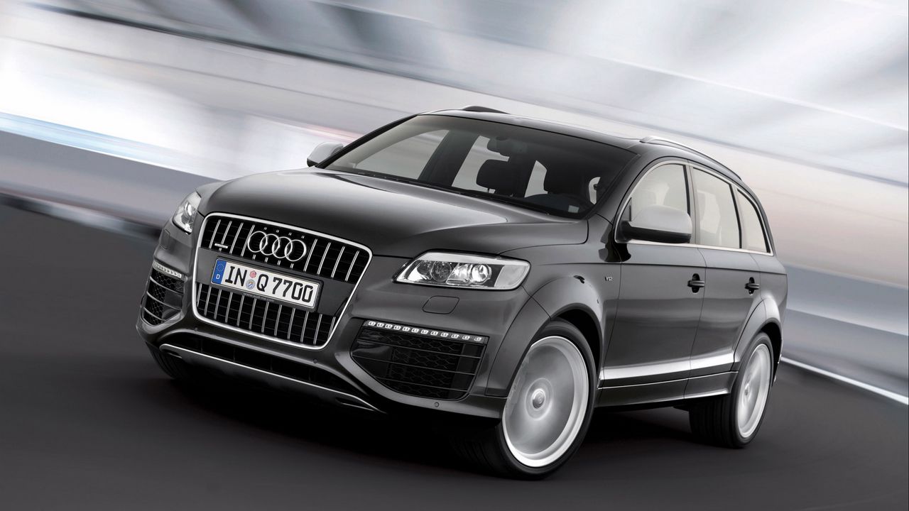 Обои audi q7, audi, черный, концепт