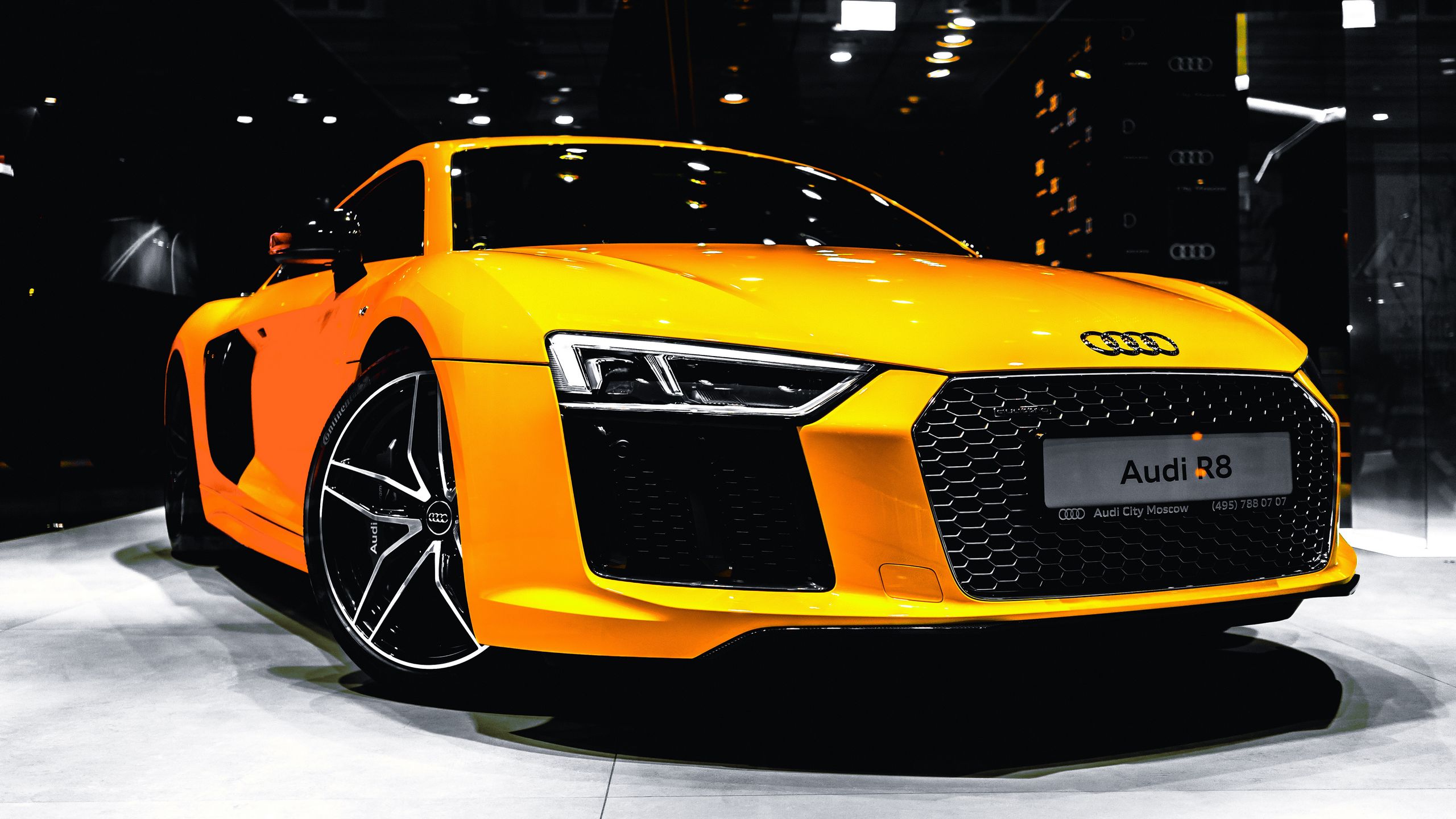 Скачать 2560x1440 audi r8, audi, автомобиль, роскошный обои, картинки 16:9