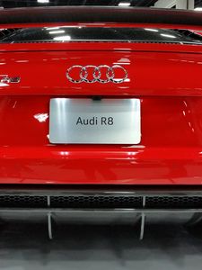 Превью обои audi r8, audi, красный, вид спереди