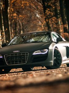 Превью обои audi, r8, v10, спорткар