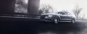 Превью обои audi rs7, audi, машина, серый, дорога, скорость