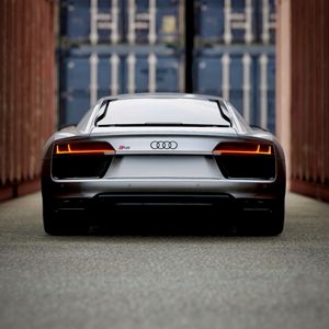 Превью обои audi, спорткар, вид сзади