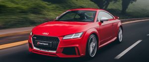 Превью обои audi tt, audi, спорткар, дорога, движение