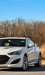 Превью обои авто, белый, вид сбоку