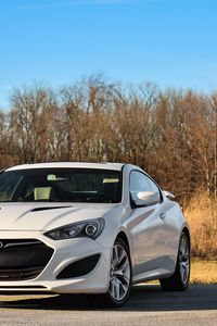 Превью обои авто, белый, вид сбоку