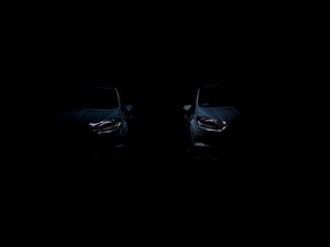 Превью обои авто, фара, темный фон