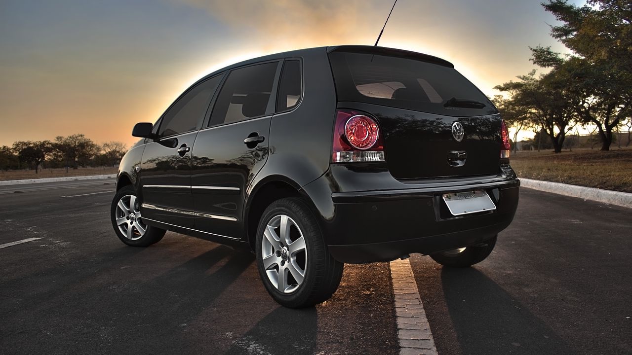 Обои авто, вид сбоку, черный, hdr