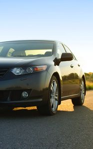 Превью обои авто, вид сбоку, солнечный свет