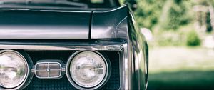 Превью обои автомобиль, фара, вид спереди